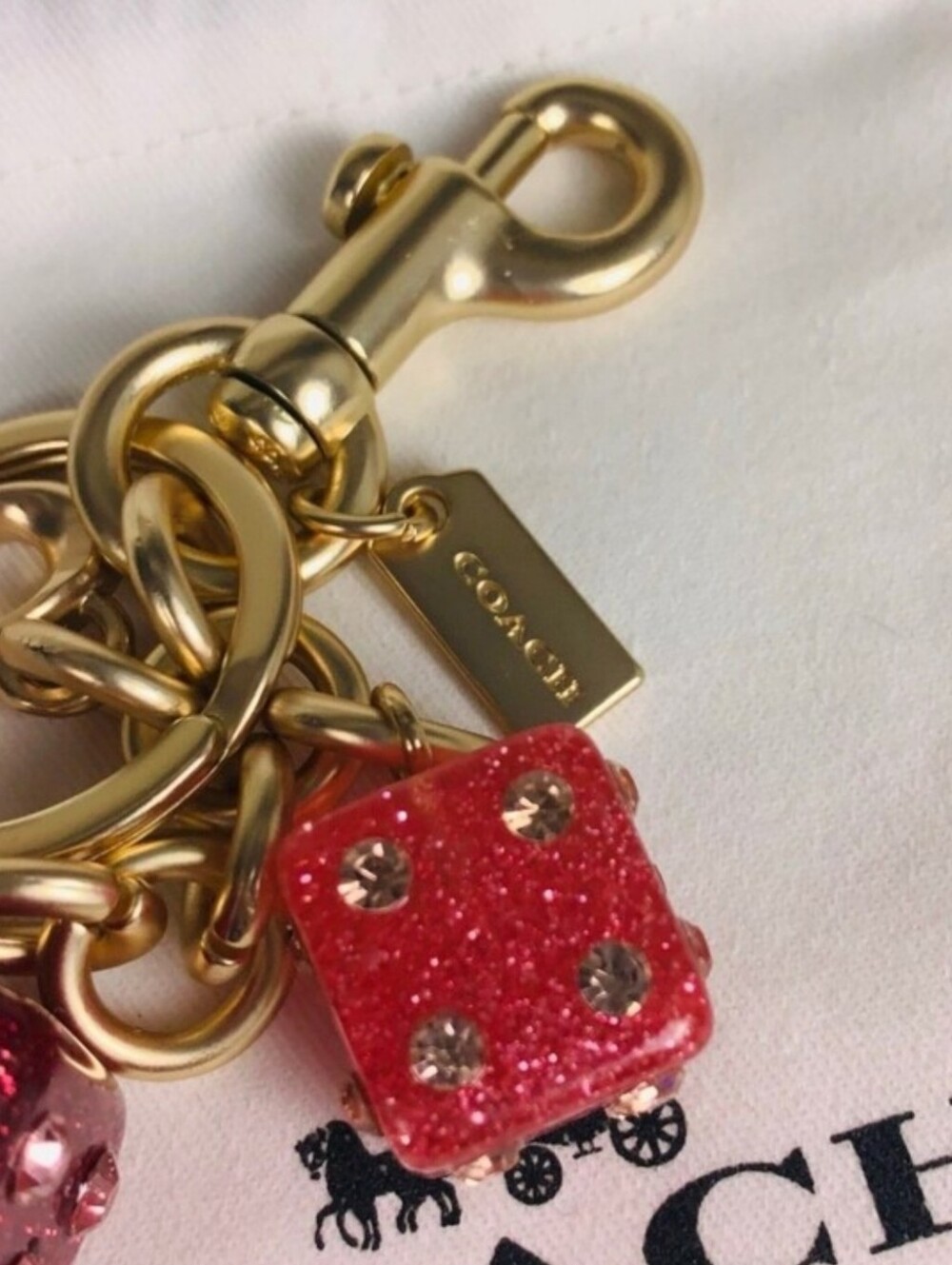 COACH Dice Bag Charm - Picture 2 of 2